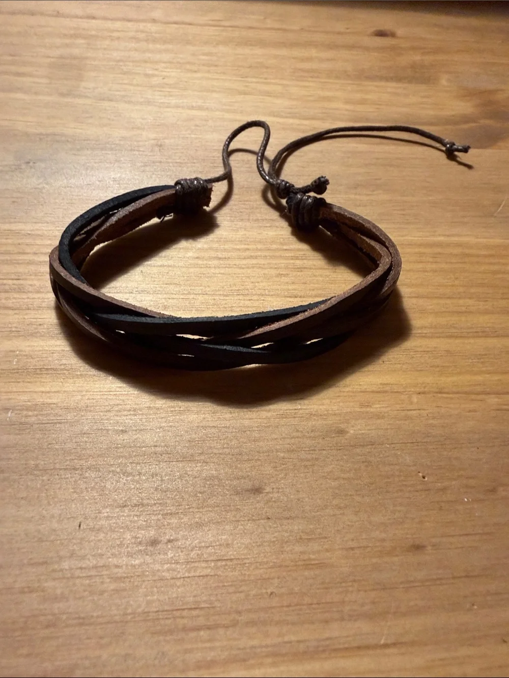 Men's Black Braided Leather Wrap Bracelet - Timeless Casual Accessory